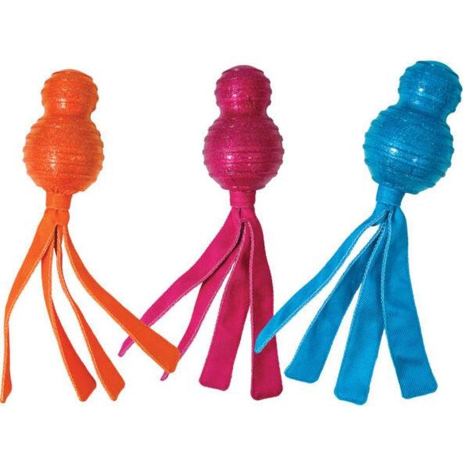 KONG Rope Rally Bone Medium Jouet Interactif pour Chien Corde et Molleton Taille M