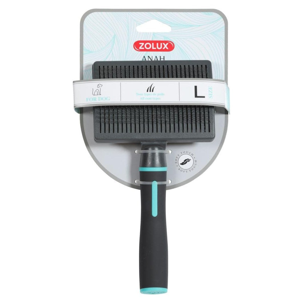 ZOLUX Anah Brosse Slicker Rétractable pour Chien Taille L