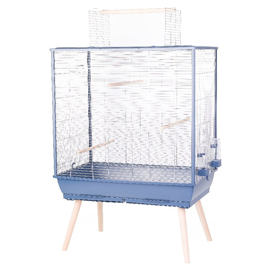 ZOLUX Neolife 80 Cage sur Pieds pour Perruches 81x48x130cm Bleu