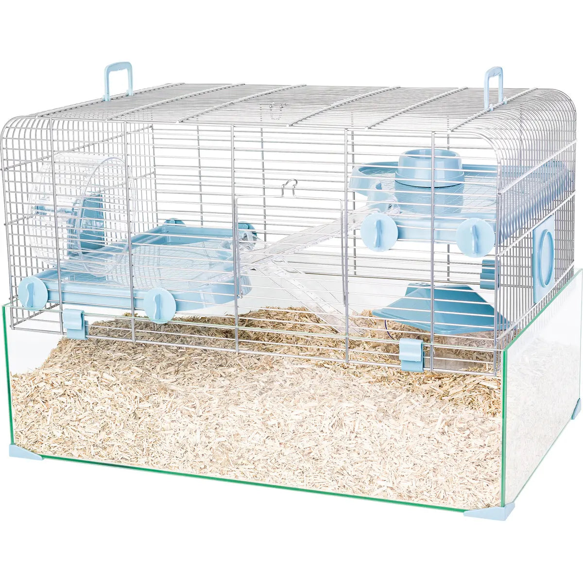 ZOLUX Cage Panas Colour 60 bleue pour souris et hamsters, 59 x 39 x 40 cm
